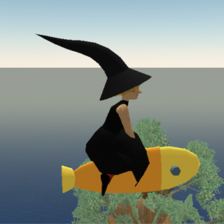 さかなにのったまじょ